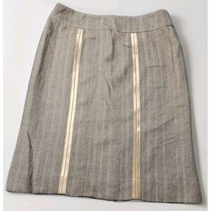 ECCOCI Women's Pencil Skirt Size 8 Herringbone Career Office Lined